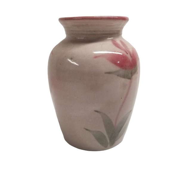 Art Pottery Vase Signed Francis Joseph Von Tury VONTURY Flower Floral Decorative